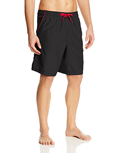 Speedo Men's Marina Volley 20 Inch, Black/Red, X-Large - Biggest Wave ...