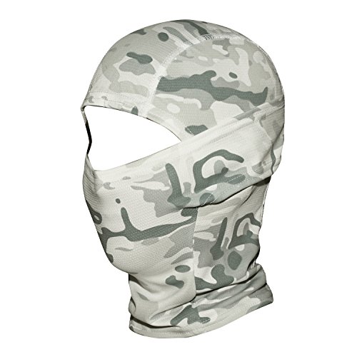 JIUSY White Camouflage Balaclava Hood Ninja Outdoor Cycling Motorcycle ...