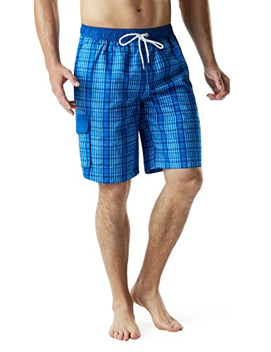 Tesla TM-MSB04-CBL_Medium Men's SwimTrunks Quick Dry Water Beach MSB04 ...